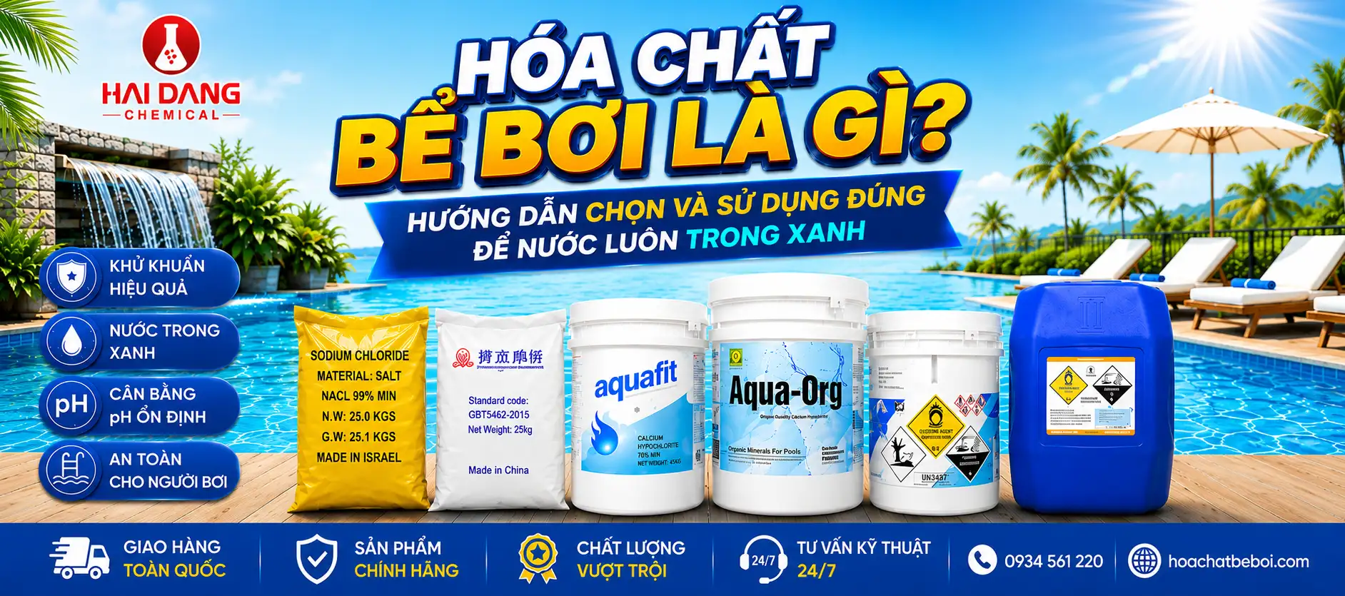 Hóa Chất Bể Bơi Là Gì? Hướng Dẫn Chọn Và Sử Dụng Đúng Để Nước Luôn Trong Xanh